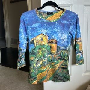 Paul Cézanne - Maison Maria with a view of Chateau Noir, 3/4 Sleeve